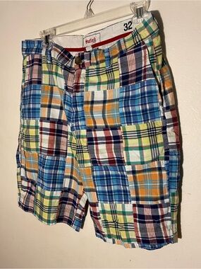 Stafford Multicolor Patchwork Plaid Men’s Shorts - 32